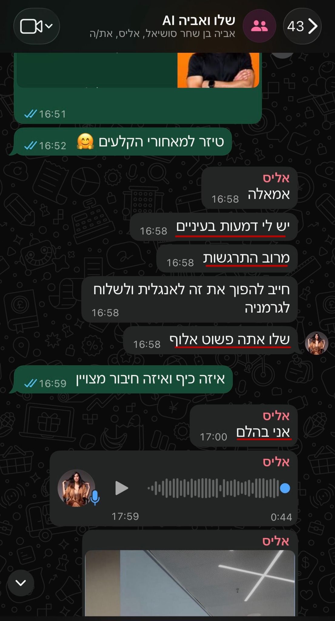 שיחת ווטסאפ עם לקוח 2